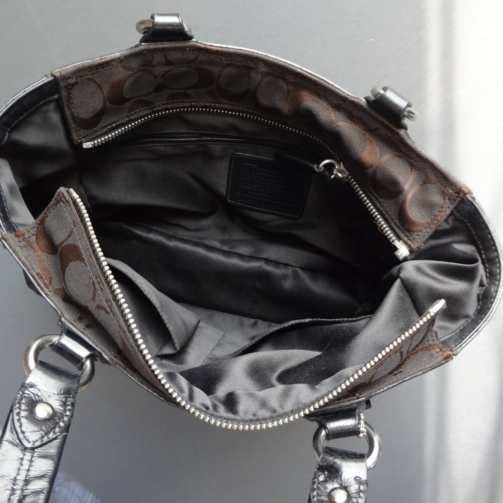 Coach signature circle patchwork tote bag - Picture 15 of 16